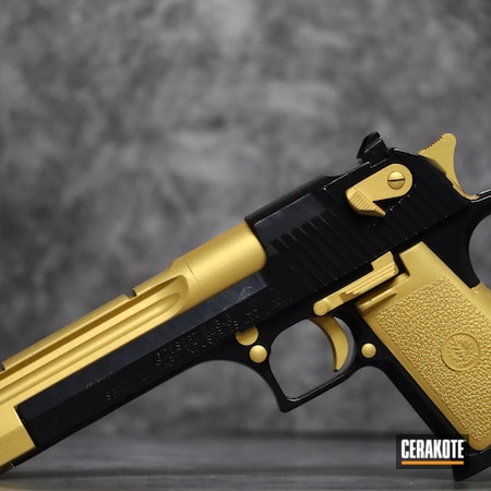Powder Coating: .44 Magnum,BLACKOUT E-100,S.H.O.T,Pistol,Gold H-122,Desert Eagle,IMI,Handgun