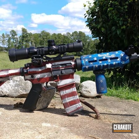 Powder Coating: Bright White H-140,Graphite Black H-146,Oracle,Distressed,NRA Blue H-171,S.H.O.T,DPMS,.223,USMC Red H-167,American Flag,AR-15,Battleworn