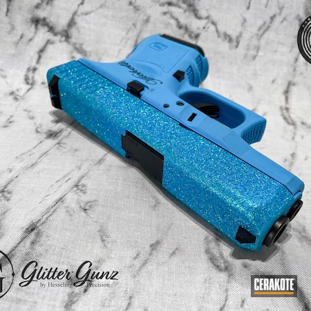 Powder Coating: 9mm,Glock,Glock 26,BLUE RASPBERRY H-329,S.H.O.T,Frozen,G26