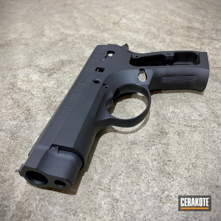 Powder Coating: 9mm,Conceal Carry,Graphite Black H-146,S.H.O.T,CZ 75,Pistol,Springfield Armory,Firearms,Daily Carry,Clone,Handgun,Carry Gun