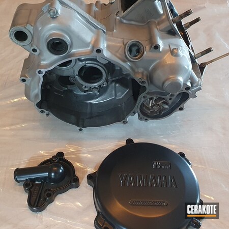 Powder Coating: BLACKOUT E-100,Cerakote Clear - Aluminum MC-5100,Automotive,Motorcycle,Yamaha