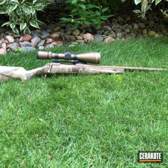 Leupold Scope Cerakoted Using Matte Armor Clear And Burnt Bronze