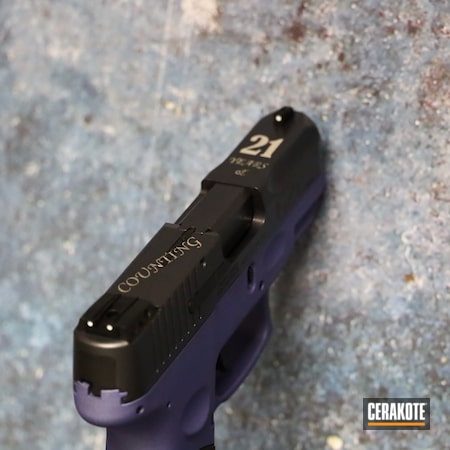Powder Coating: Laser Engrave,9mm,Graphite Black H-146,CRUSHED ORCHID H-314,S.H.O.T,Pistol,Taurus,Handgun,CARBON GREY E-240,G2C