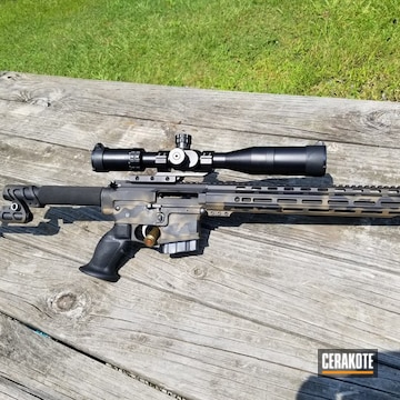 Ar Cerakoted Using Troy® Coyote Tan And Graphite Black