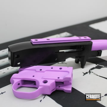 Ruger 10/22 Cerakoted Using Purplexed And Gloss Black