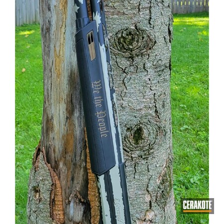 Powder Coating: Graphite Black H-146,Bright Nickel H-157,Shotgun,Winchester Super X Shotgun,S.H.O.T,sx3,American Flag,Winchester