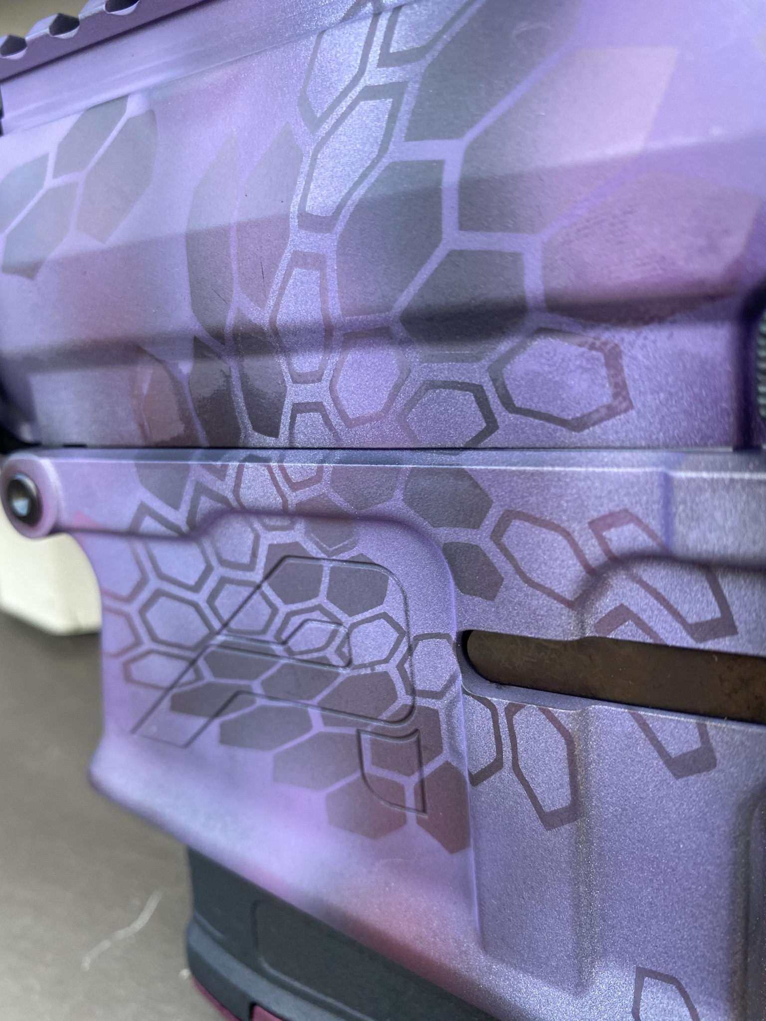 Kryptek Camo AR Cerakoted using Wild Purple, Crushed Orchid and ...