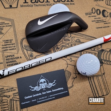 Nike Golf Club Cerakoted Using Stormtrooper White, Usmc Red And Graphite Black