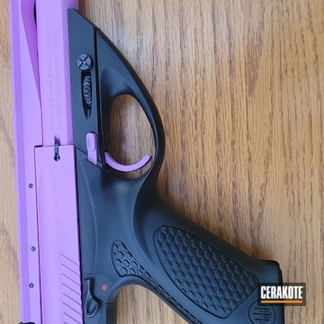 Beretta Pistol Cerakoted Using Purplexed