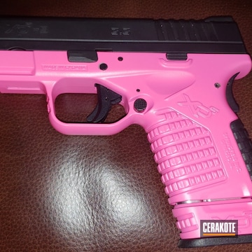 Springfield Armory Xds Pistol Cerakoted Using Prison Pink
