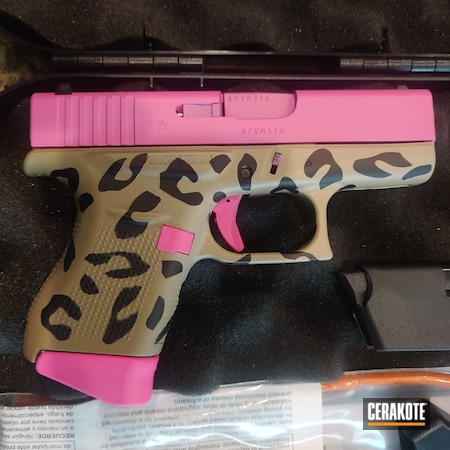 Powder Coating: 9mm,Leopard Print,S.H.O.T,43x,Prison Pink H-141