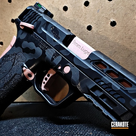 Powder Coating: ROSE GOLD H-327,9mm,Leopard Print,Graphite Black H-146,Smith & Wesson,M&P Shield EZ,BLACKOUT E-100,S.H.O.T,Pistol