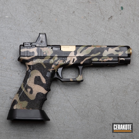 Powder Coating: 9mm,Graphite Black H-146,Glock,S.H.O.T,DESERT SAND H-199,G34,Noveske Bazooka Green H-189,Handgun,Mud Brown H-225