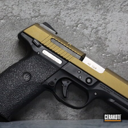 Powder Coating: S.H.O.T,Pistol,Ruger,.40,Handgun,Burnt Bronze H-148