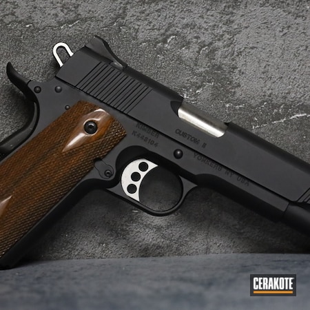 Powder Coating: Graphite Black H-146,Kimber,1911,S.H.O.T,Pistol,.45,Handgun