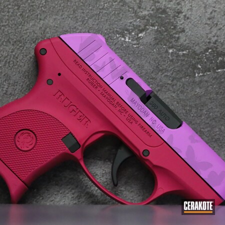Powder Coating: Laser Engrave,LCP,Bazooka Pink H-244,PURPLEXED H-332,S.H.O.T,Pistol,.380,SIG™ DARK GREY H-210,Ruger,Handgun