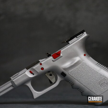 Powder Coating: Satin Aluminum H-151,Glock,Frame,S.H.O.T,10mm,Pistol,Handgun