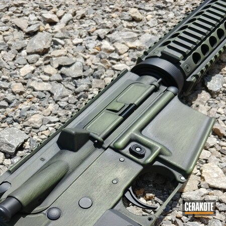 Powder Coating: Graphite Black H-146,S.H.O.T,Battle Rifle,Forest Green H-248,.223,Olympic Arms