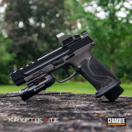 Powder Coating: Graphite Black H-146,Smith & Wesson,S.H.O.T,M&P,Tactical Grey H-227