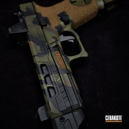 Powder Coating: 9mm,Graphite Black H-146,.9,Tiger Stripes,S.H.O.T,Noveske Bazooka Green H-189,Glock 19X,TROY® COYOTE TAN H-268