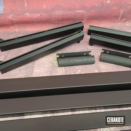 Powder Coating: CERAKOTE GLACIER BLACK C-7600,Fireplace,Fireplace Trim