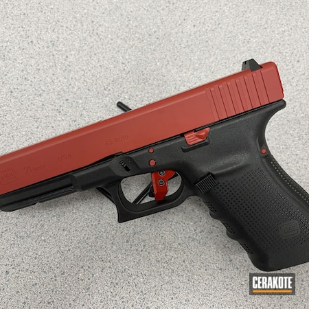 Powder Coating: Red,Glock,S.H.O.T,Glock 21,FIREHOUSE RED H-216,45 ACP