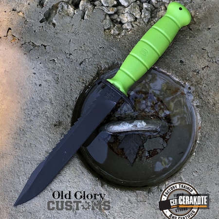 Powder Coating: Glock,Zombie Green H-168,S.H.O.T,Armor Black H-190,Knife