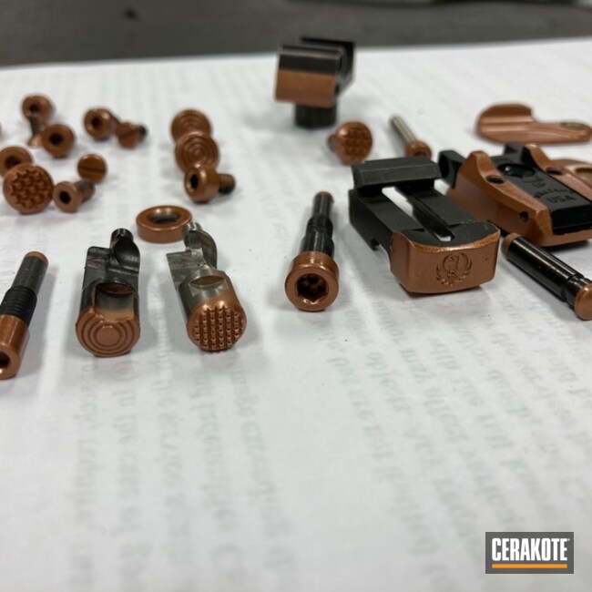 Ruger Pistol Hardware Cerakoted Using Copper
