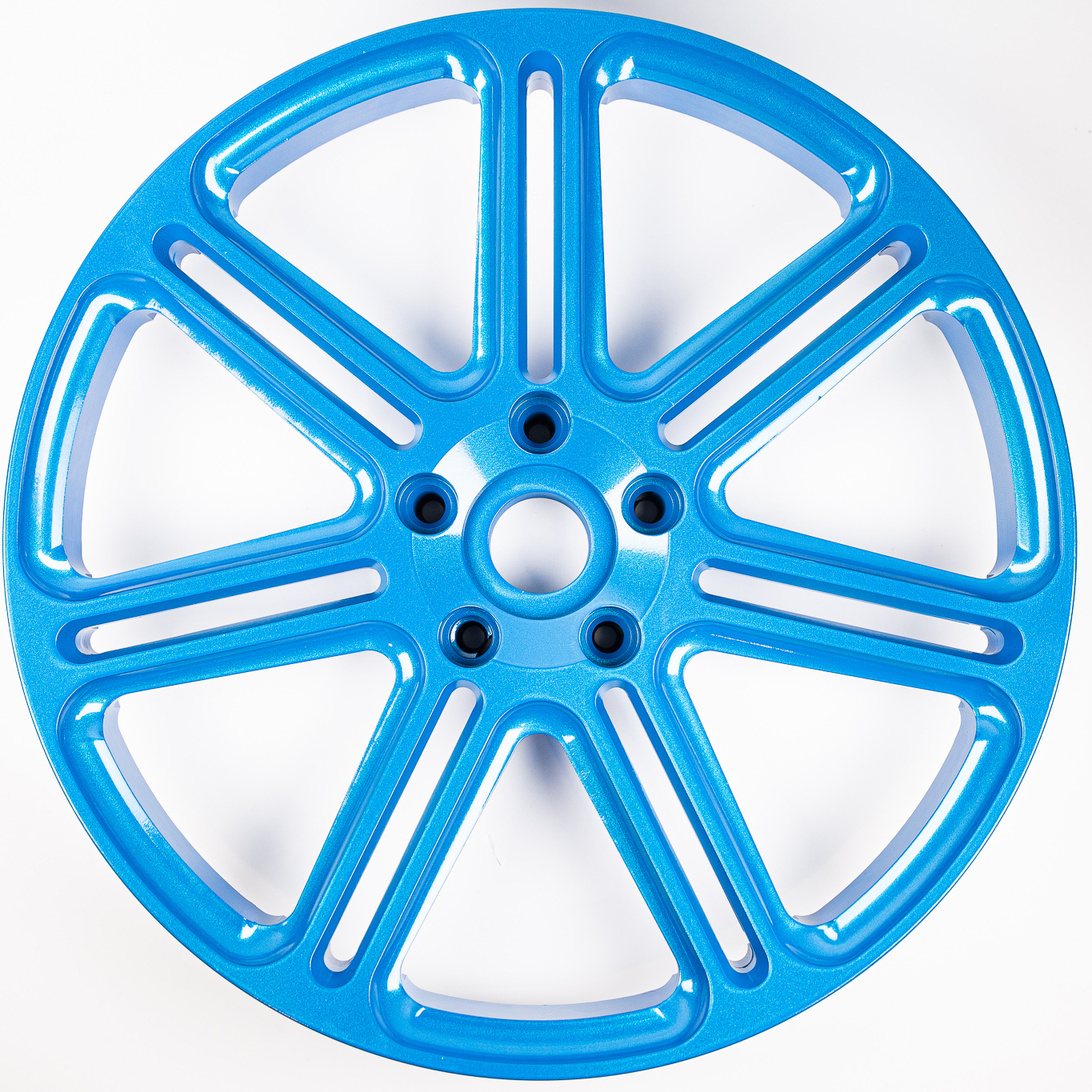 Wheels Cerakoted using Sky Blue and Cerakote FX Typhoon | Cerakote