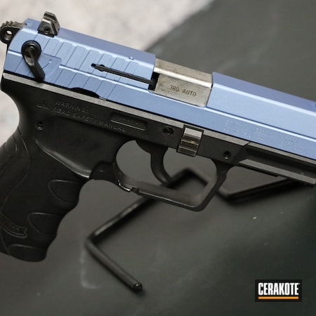 Powder Coating: PK380,.380 ACP,S.H.O.T,Handguns,Pistol,Walther,.380,POLAR BLUE H-326,Handgun