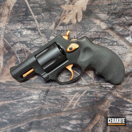 Powder Coating: Graphite Black H-146,COPPER H-347,S.H.O.T,Revolver,Taurus,Taurus 605,.357 Magnum