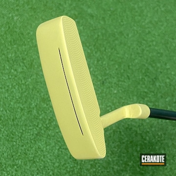Ping Putter Cerakoted Using Gold