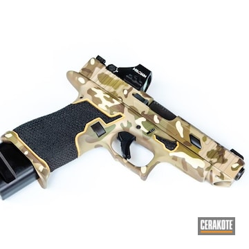 Custom Camo Glock 48 Cerakoted Using Glock® Fde