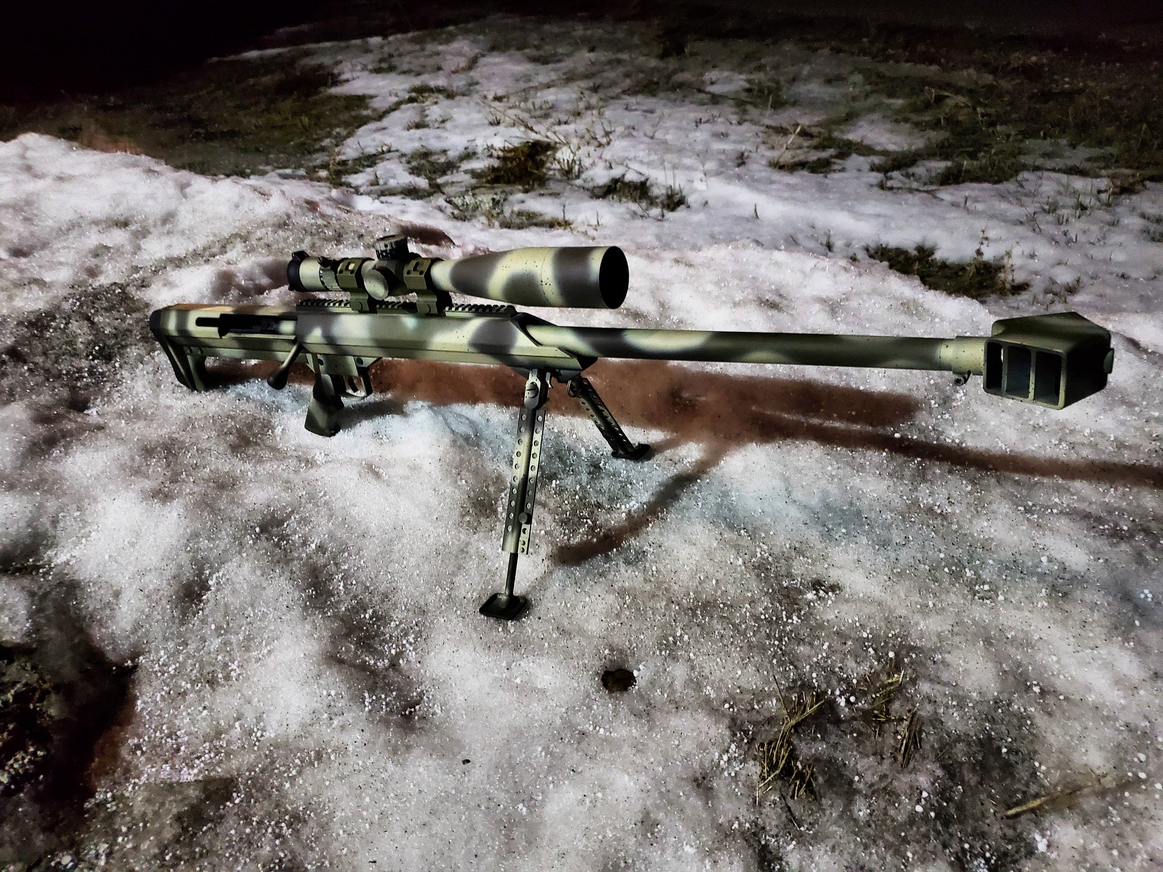 Custom Camo Barrett M99 Rifle Cerakoted using Magpul® Stealth Grey ...