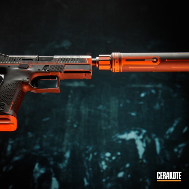 Cz Pistol Cerakoted Using Hunter Orange