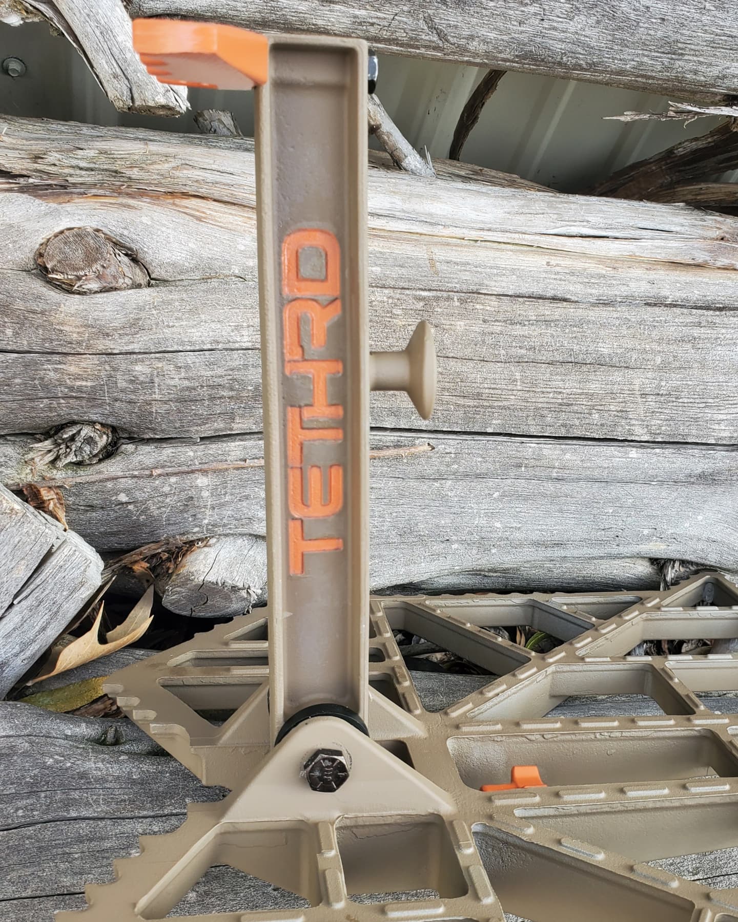 Api Predator Tree Stand Predator XL Tree Stand Cerakoted using Sedona and Flat Dark Earth ...