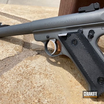 Ruger Mark Iv Target Cerakoted Using Gun Metal Grey And Graphite Black