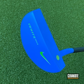 Nike Putter Cerakoted Using Nra Blue And Graphite Black