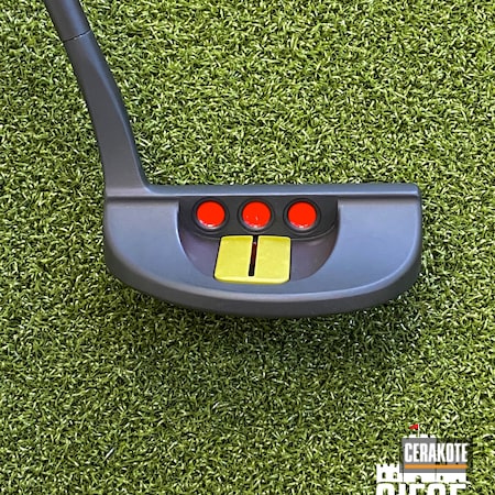 Powder Coating: Putters,Graphite Black H-146,Zombie Green H-168,Golf,Titleist,Putter