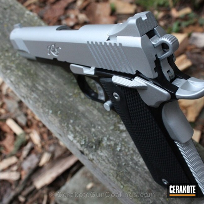 H 151 Satin Aluminum With H 146 Graphite Black By Roy Pleticha Cerakote