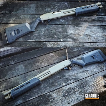 Remington 870 Cerakoted Using Gun Metal Grey And Magpul® Stealth Grey