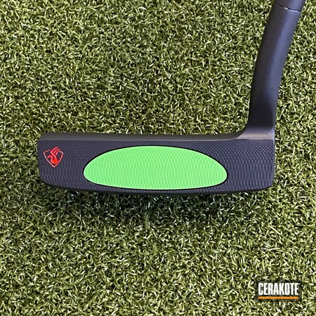 Powder Coating: Putters,Graphite Black H-146,Golf,TaylorMade,Green Mamba H-351,Putter