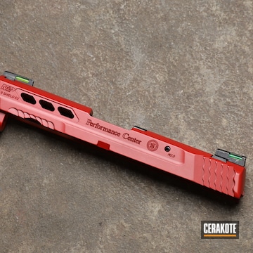 Smith & Wesson Pistol Slide Cerakoted Using Usmc Red