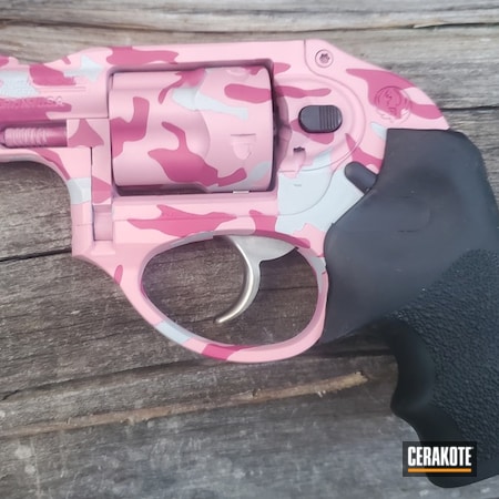 Powder Coating: Hidden White H-242,LCP,Bazooka Pink H-244,S.H.O.T,Pistol,Revolver,LCR,Ruger LCP,38 Special,Ruger,Prison Pink H-141