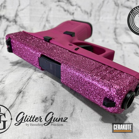 Powder Coating: Conceal Carry,Glock,.9,Ladies,S.H.O.T,SIG™ PINK H-224,Glitter Glock,Glock Ladies,Custom,g43x