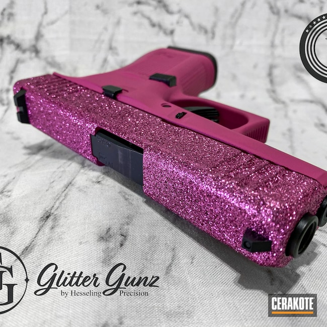 Cerakoted: S.H.O.T,Conceal Carry,Custom,g43x,Glitter Glock,SIG™ PINK H-224,Glock,Glock Ladies,.9,Ladies