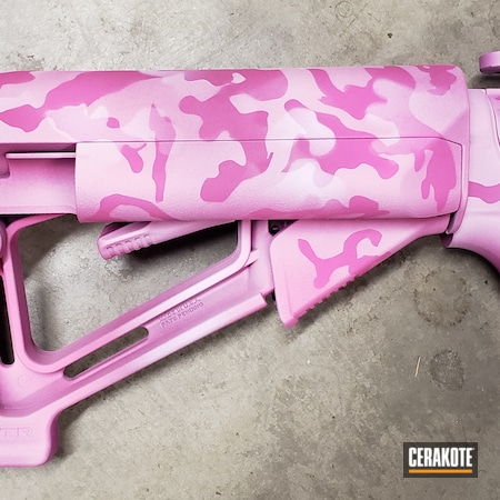 Powder Coating: Bright White H-140,Bazooka Pink H-244,S.H.O.T,MultiCam,Firearms,Custom Camo,LAR 15,Rock River Arms,AR Build