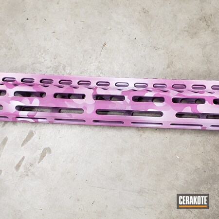 Powder Coating: Bright White H-140,Bazooka Pink H-244,S.H.O.T,MultiCam,Firearms,Custom Camo,LAR 15,Rock River Arms,AR Build