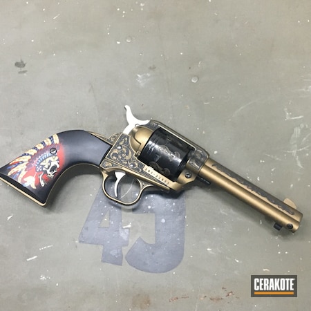 Powder Coating: Graphite Black H-146,Wrangler,S.H.O.T,Revolver,Ruger,Burnt Bronze H-148