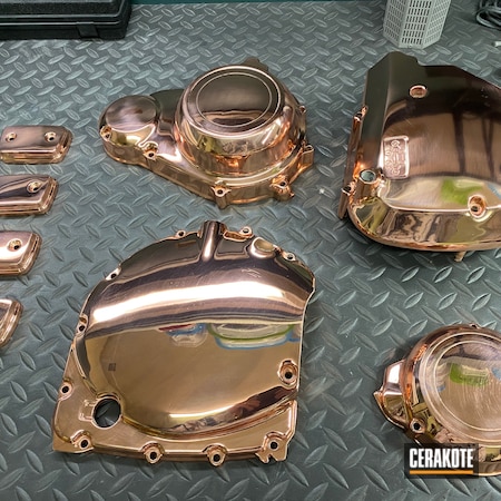 Powder Coating: Automotive,HIGH GLOSS CERAMIC CLEAR MC-160,Motorcycle Parts,Engine Cover